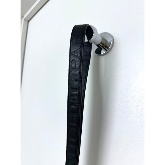 Maison Michel Martine Logo Shoulder Strap Black Leather Hat Bag Clasp main image 7